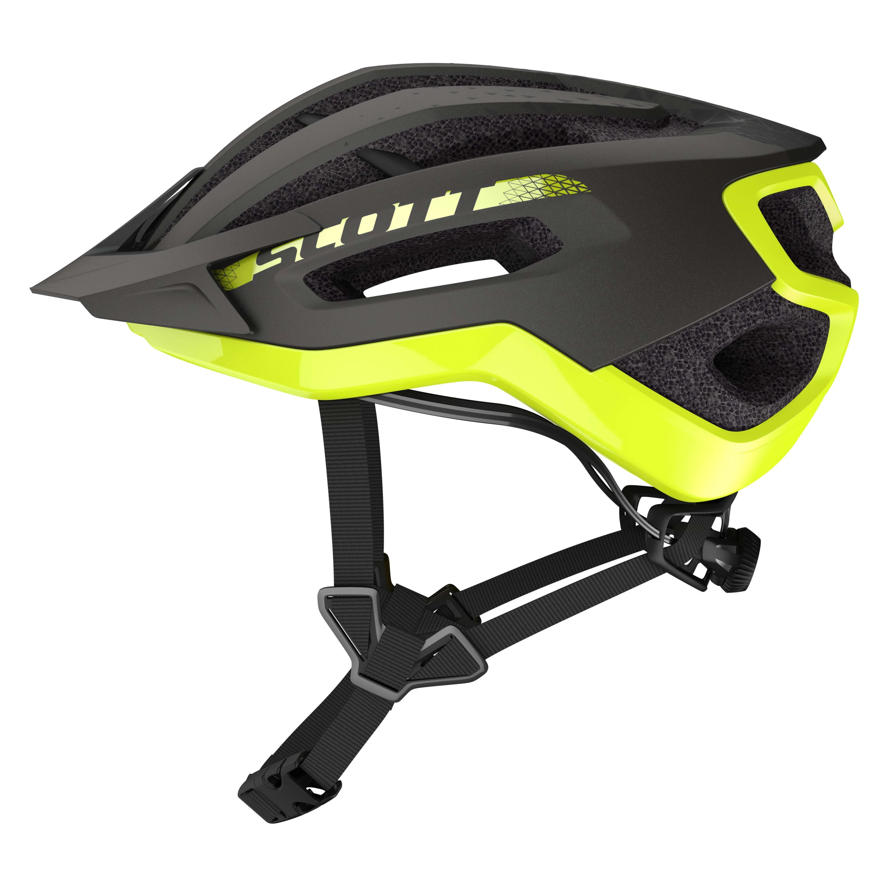 Scott Fuga Plus Helmet - Dark Grey / Radium Yellow - Image 5