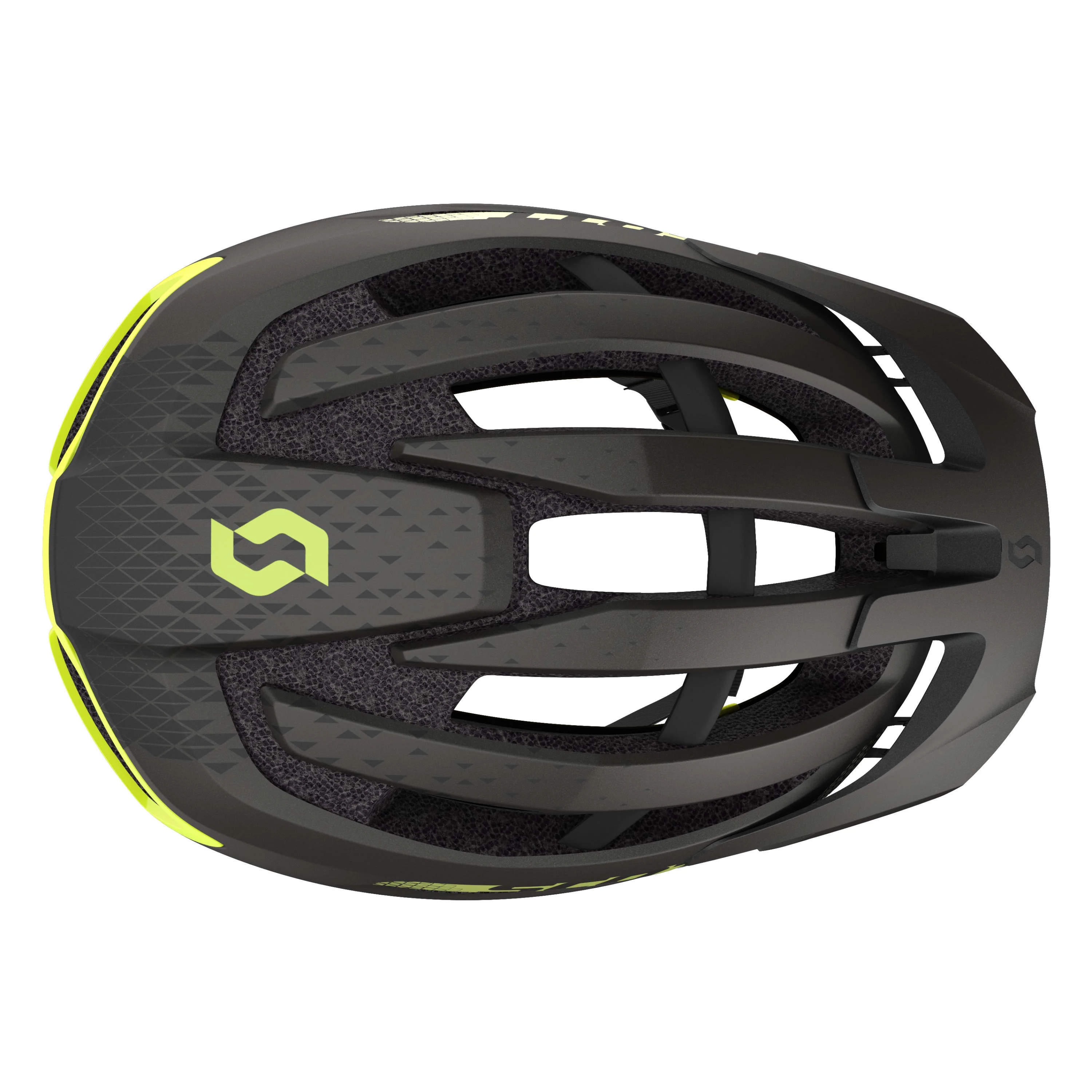 Scott Fuga Plus Helmet - Dark Grey / Radium Yellow - Image 6