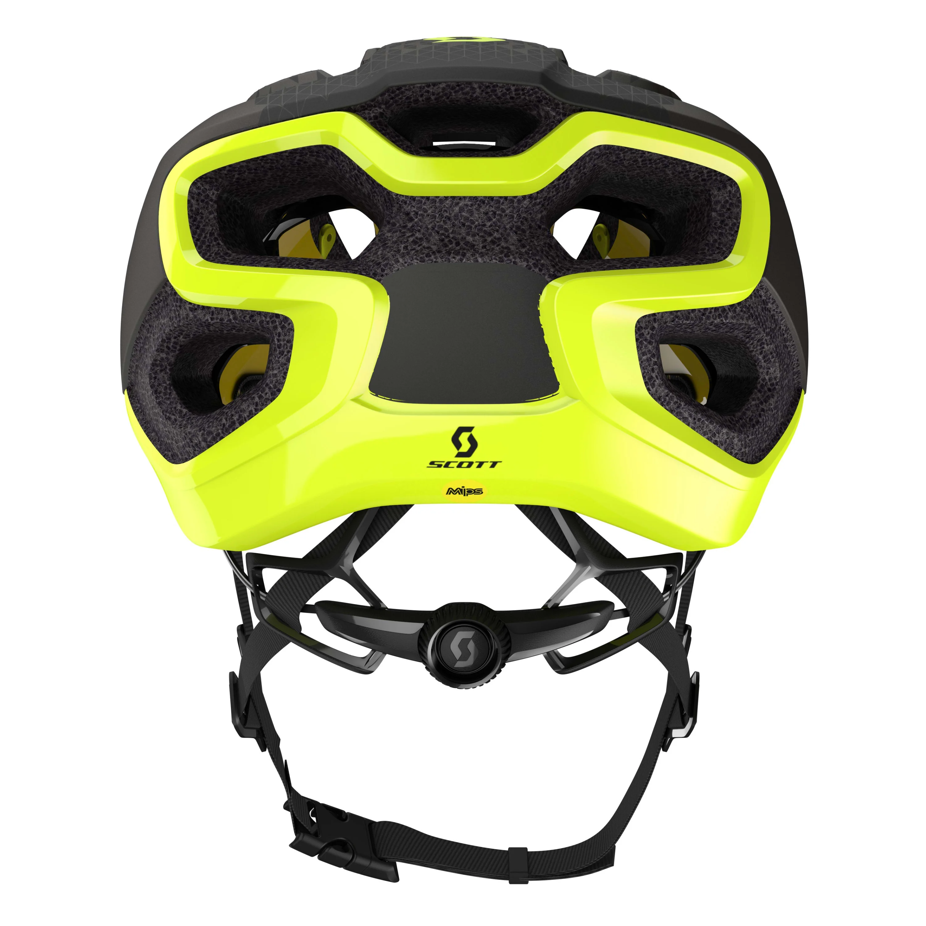 Scott Fuga Plus Helmet - Dark Grey / Radium Yellow - Image 7