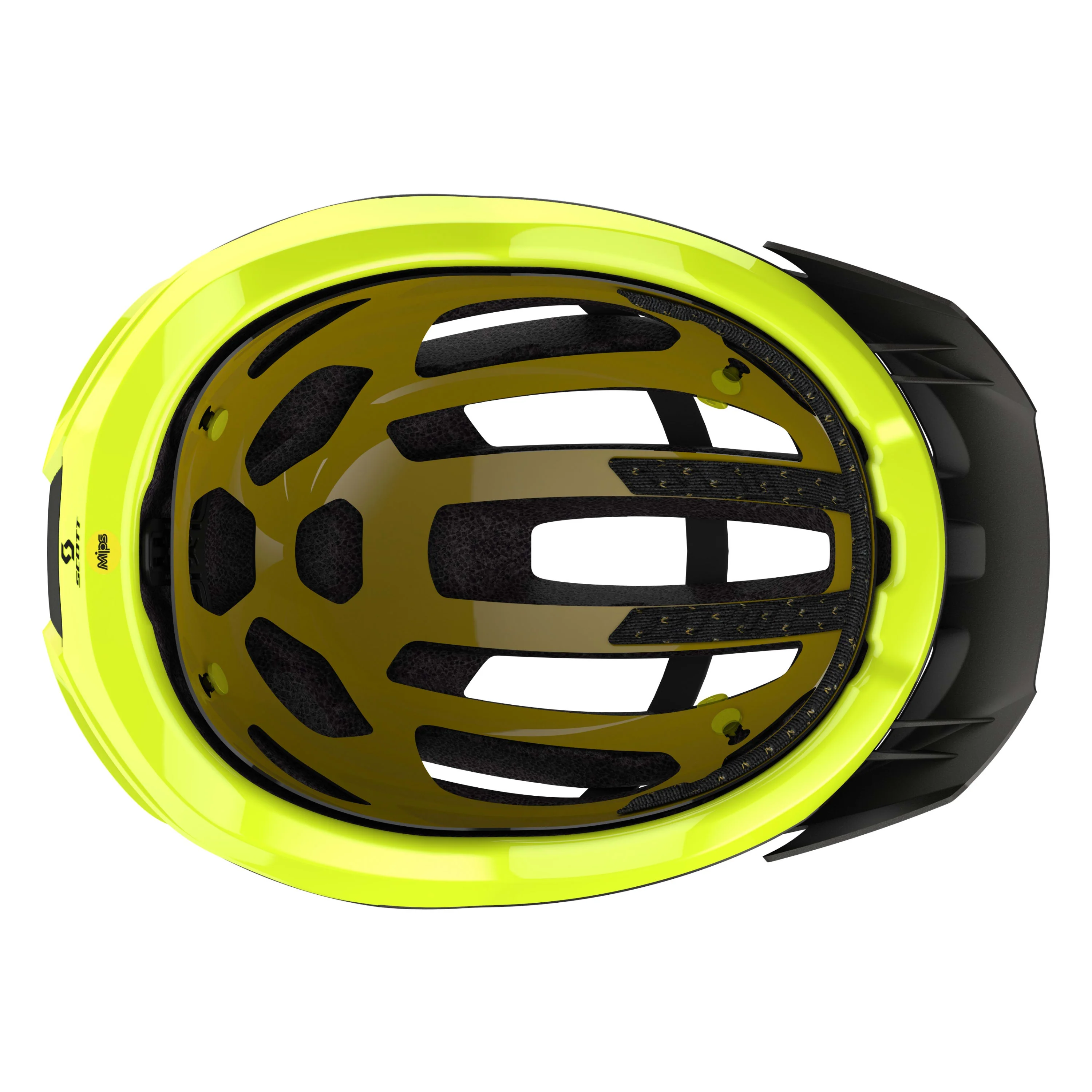 Scott Fuga Plus Helmet - Dark Grey / Radium Yellow - Image 8
