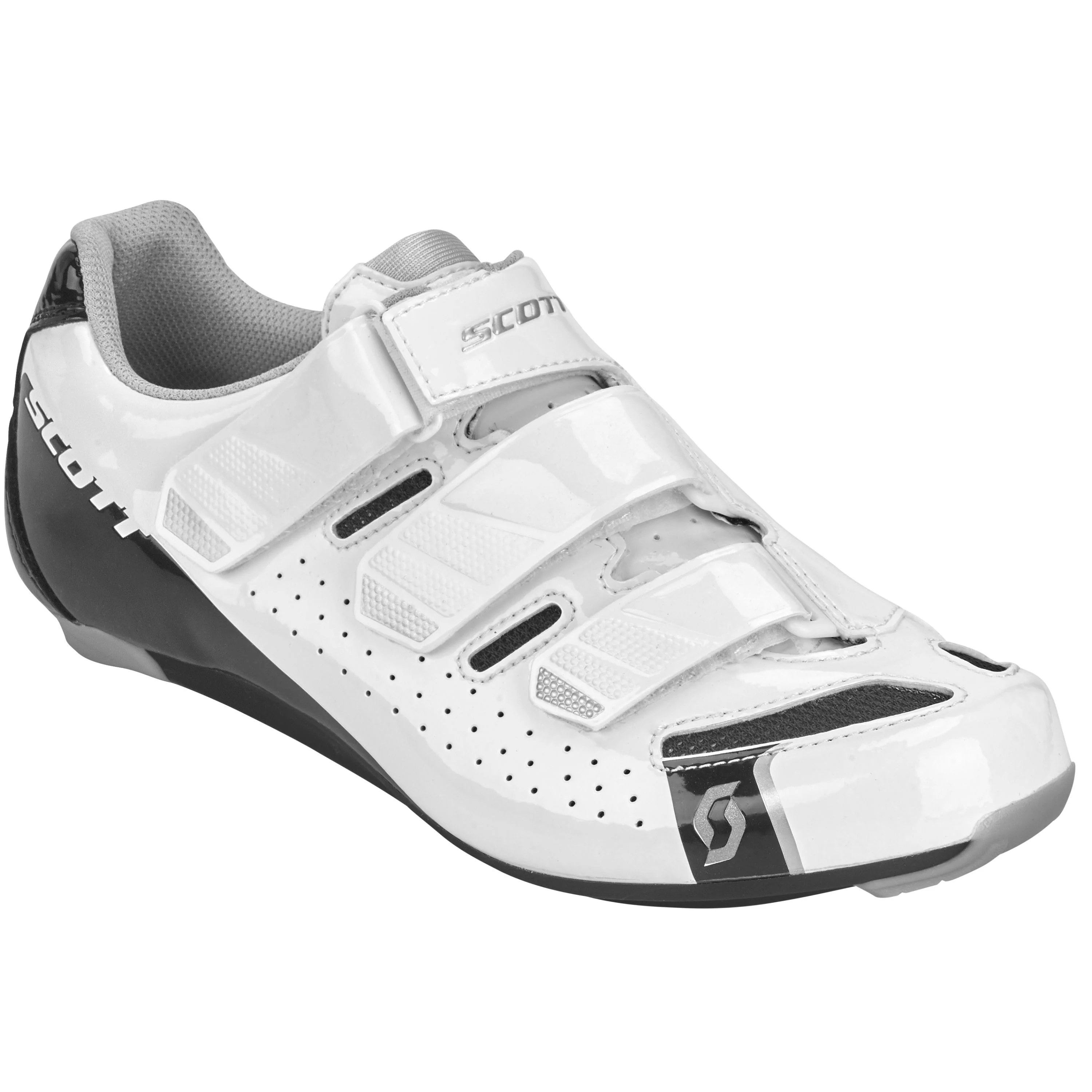 Scott Road Comp Ladies Shoes - Gloss White / Gloss Black - Image 3