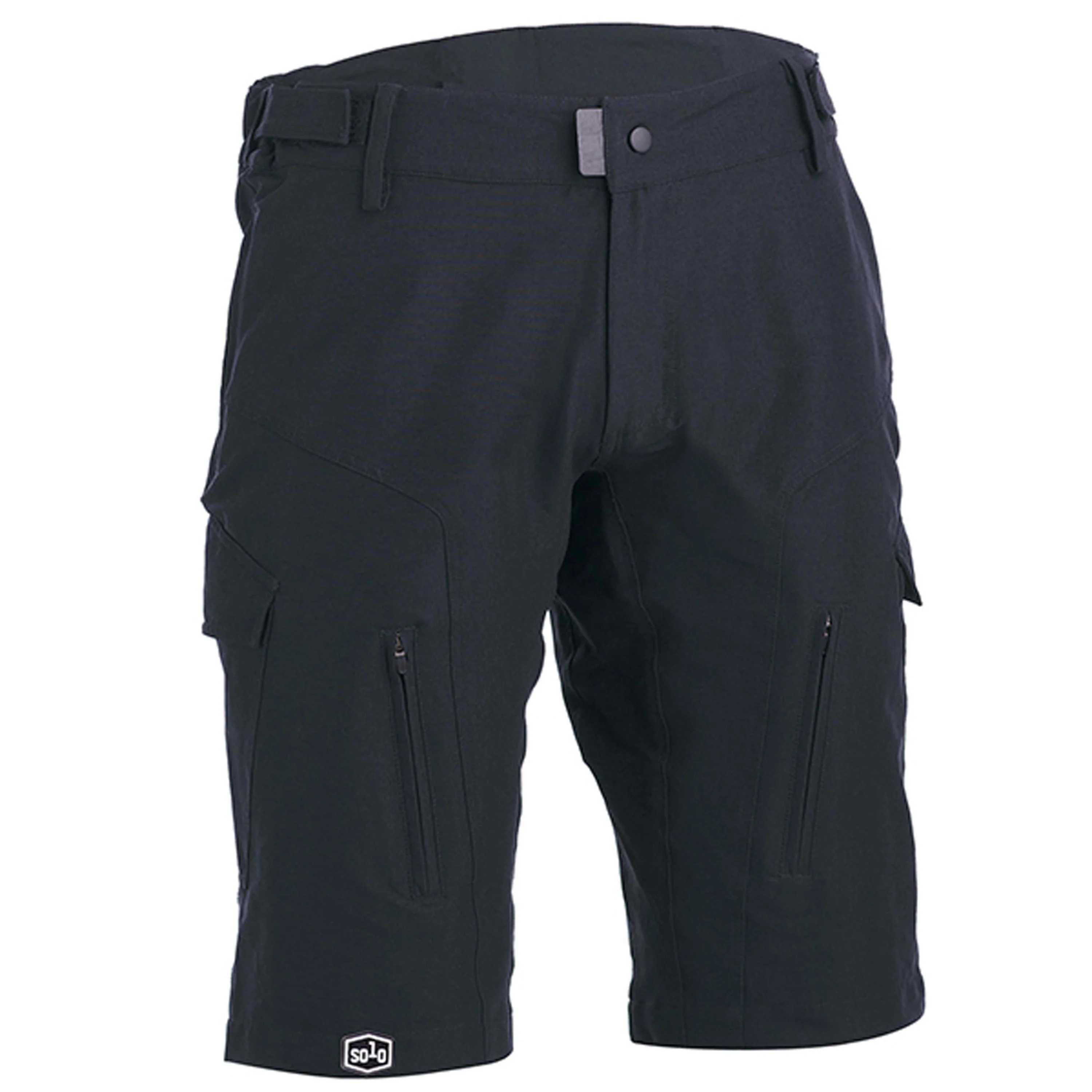 Solo Tech Short Mens - Grey / Black - Image 3